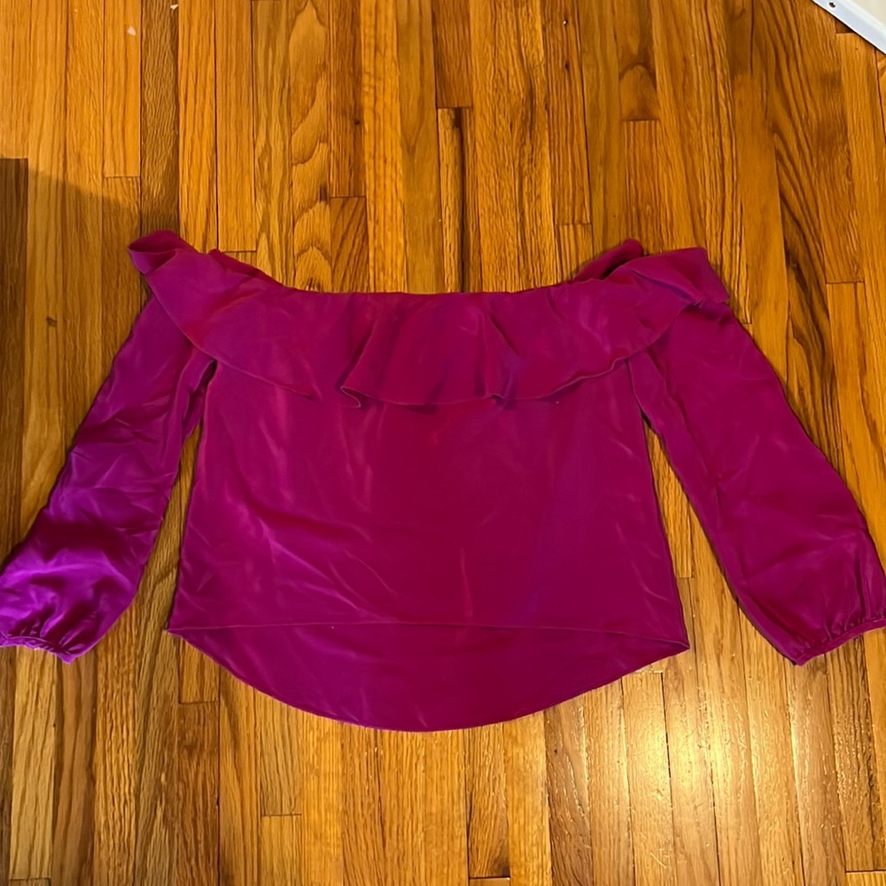 Amanda uprichard fuchsia  off the shoulders top